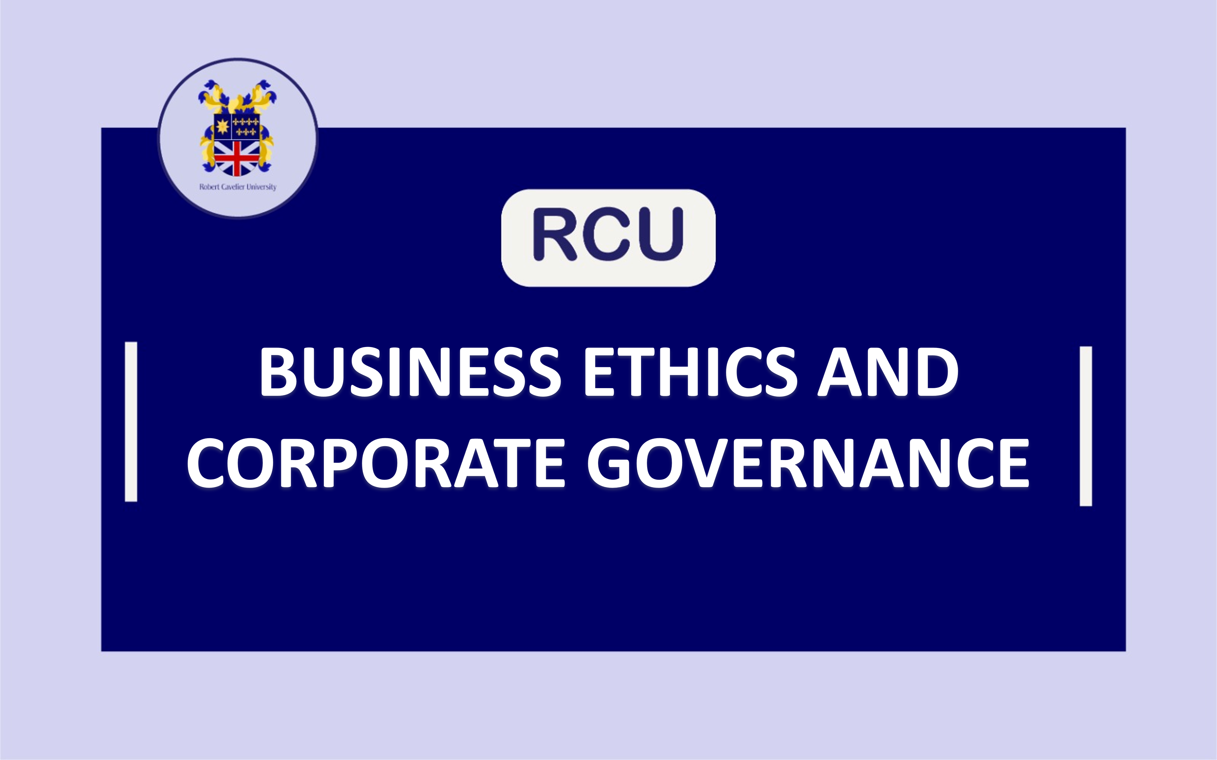 MBA May 2024 - Business Ethics and Corporate Governance [MBA 680] 